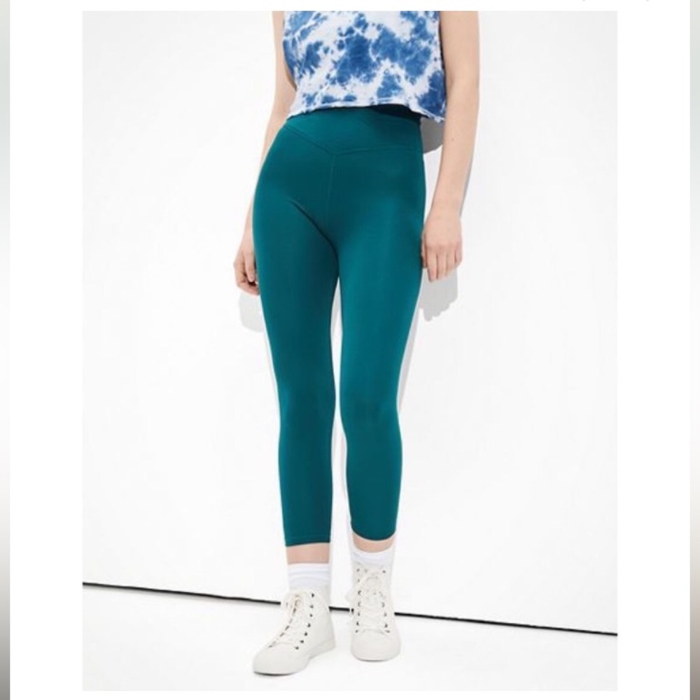 AE The‎ Lightweight Everything Crossover 7/8 Legging Teal Sz S